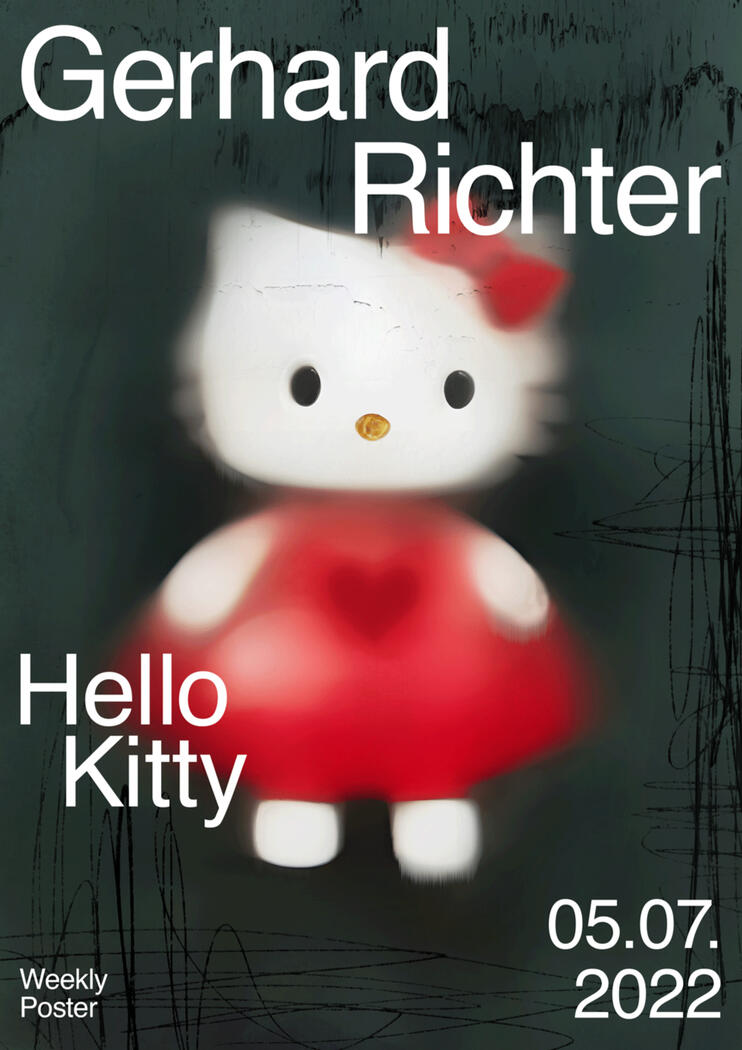 Gerhard Richter Hello Kitty Poster